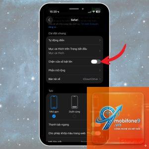 bật pop up trên iPhone
