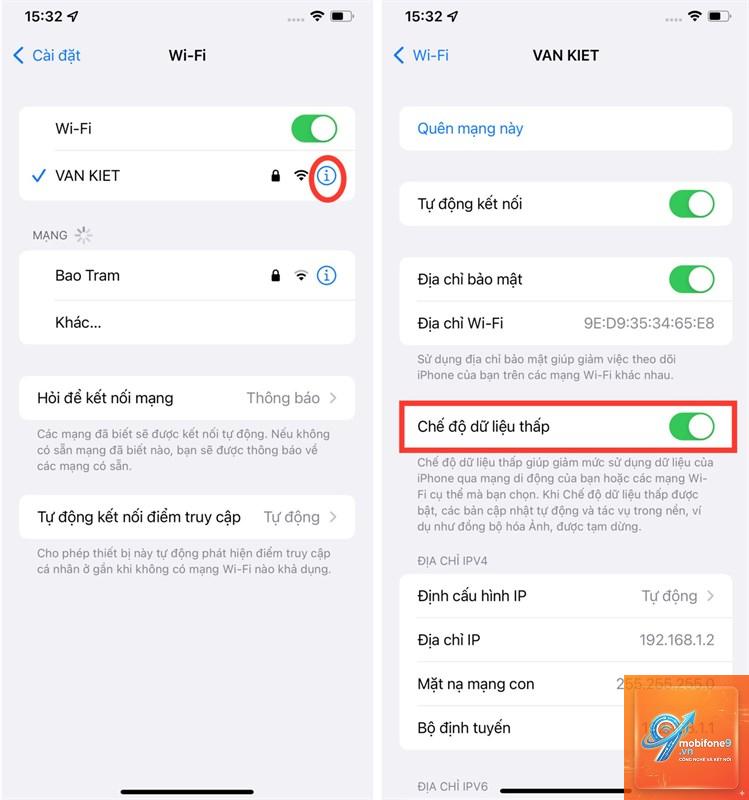 bật tiết kiệm dữ liệu trên iPhone - Hình 2