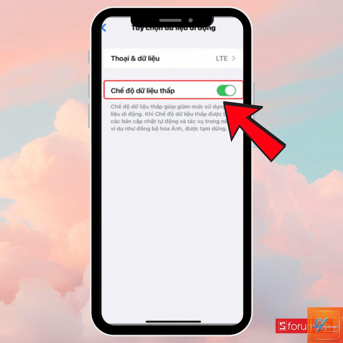 bật tiết kiệm dữ liệu trên iPhone - Hình 5