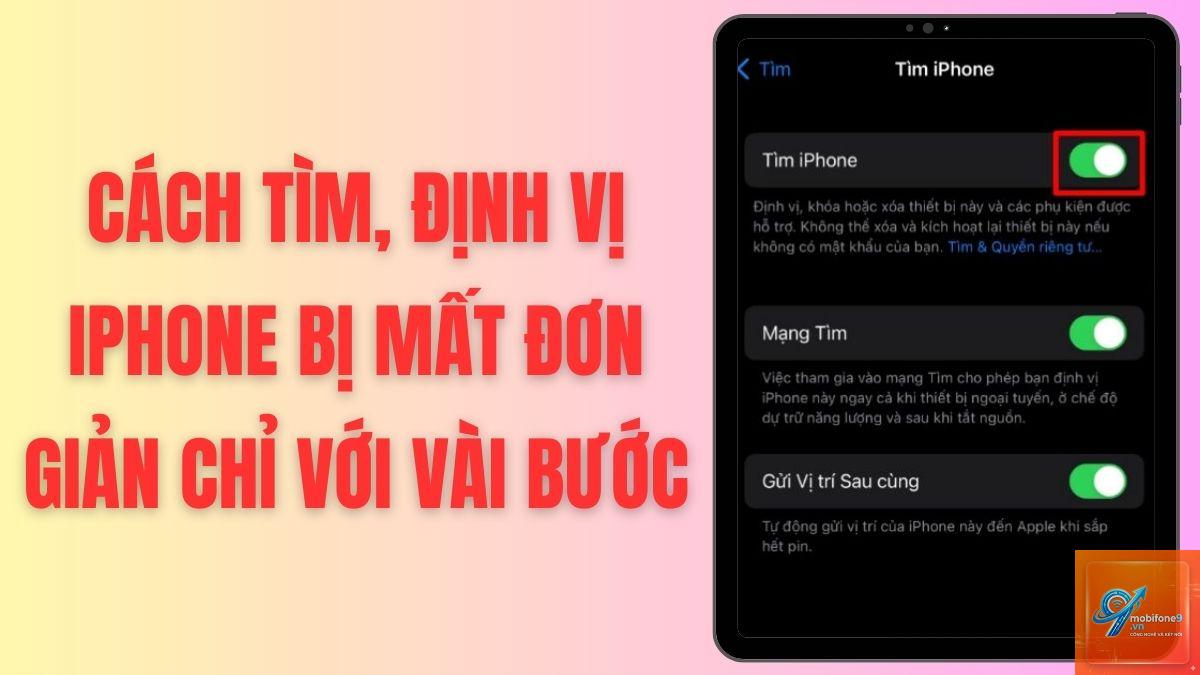 bật tìm iPhone bị mất - Hình 5