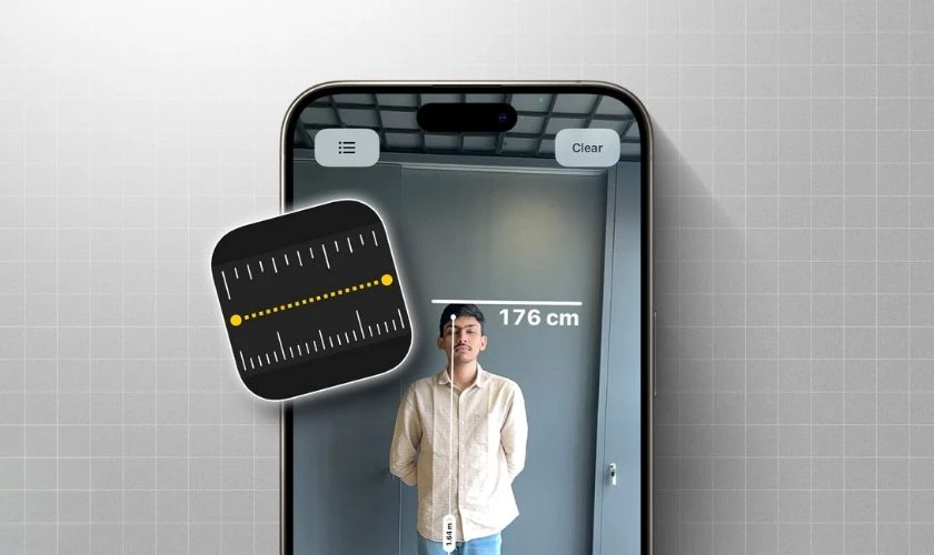 bật ứng dụng đo chiều cao trên iPhone - Hình 5