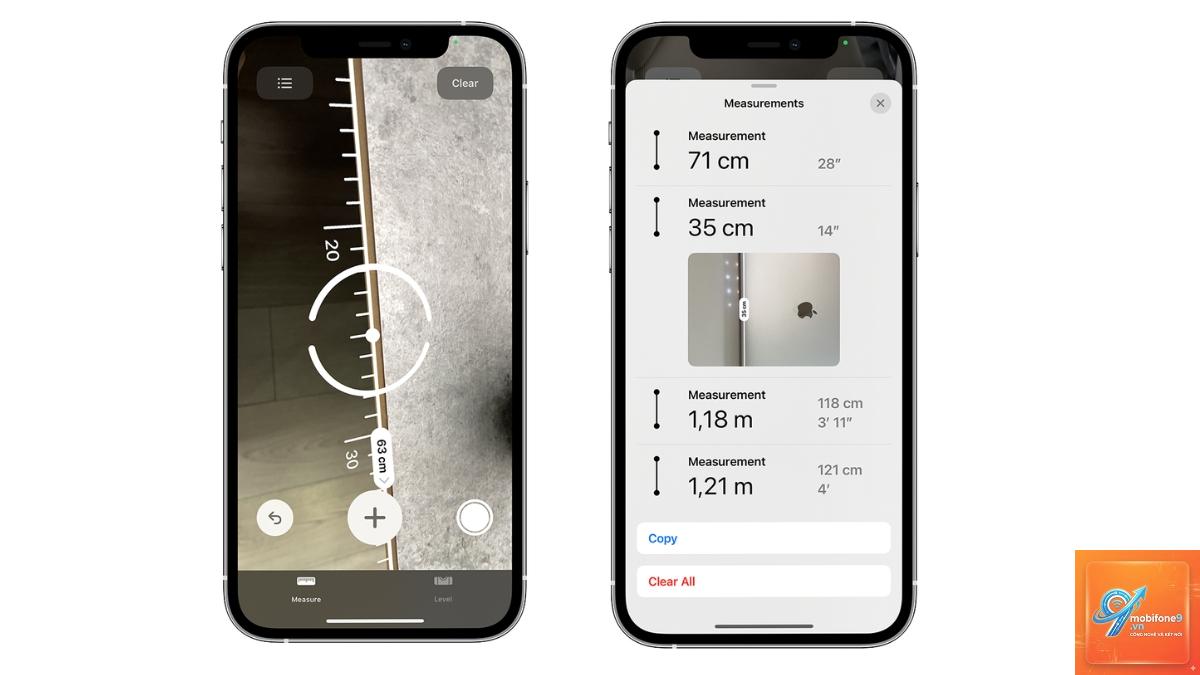 bật ứng dụng đo khoảng cách trên iPhone - Hình 4