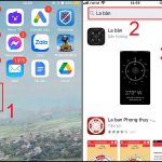 bật ứng dụng la bàn trên iPhone