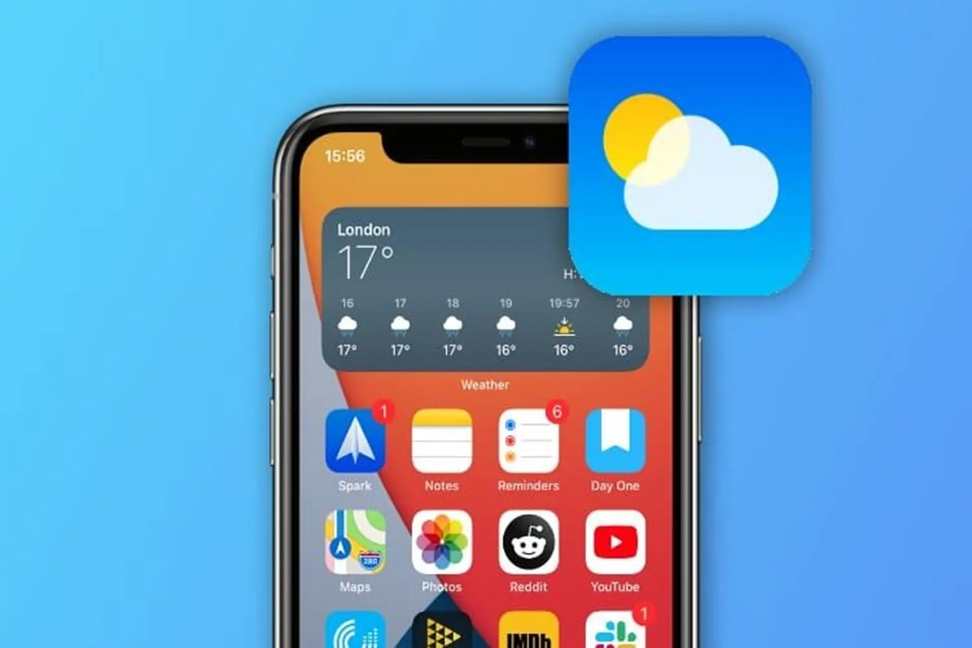 bật ứng dụng thời tiết trên iPhone - Hình 3