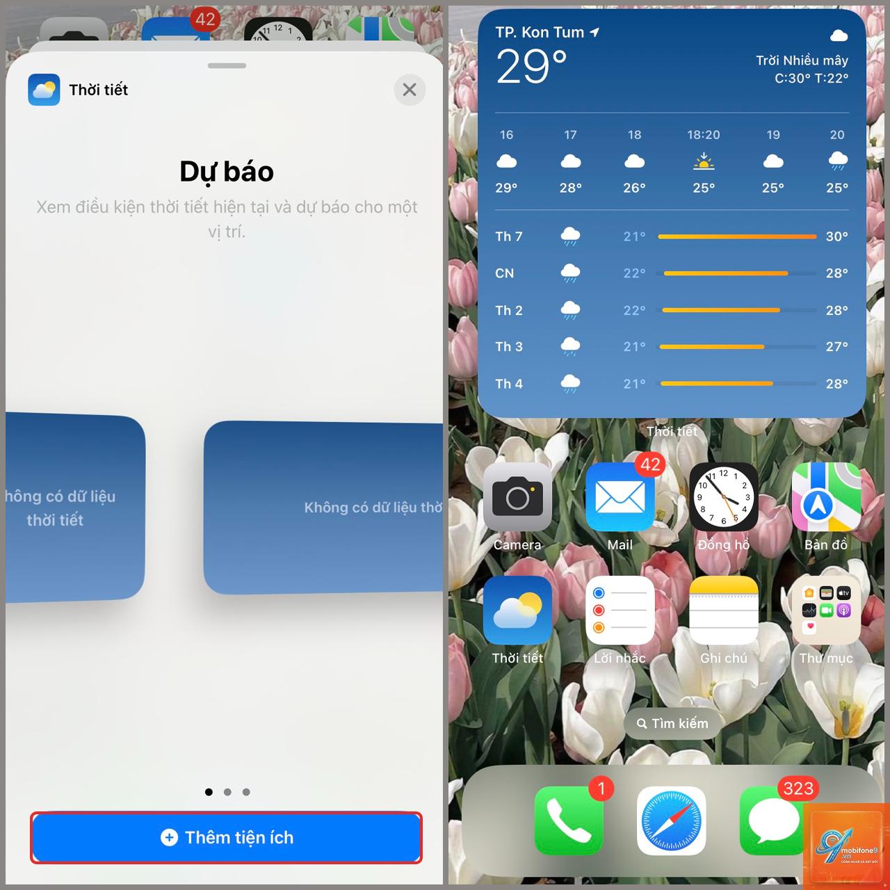 bật ứng dụng thời tiết trên iPhone - Hình 4