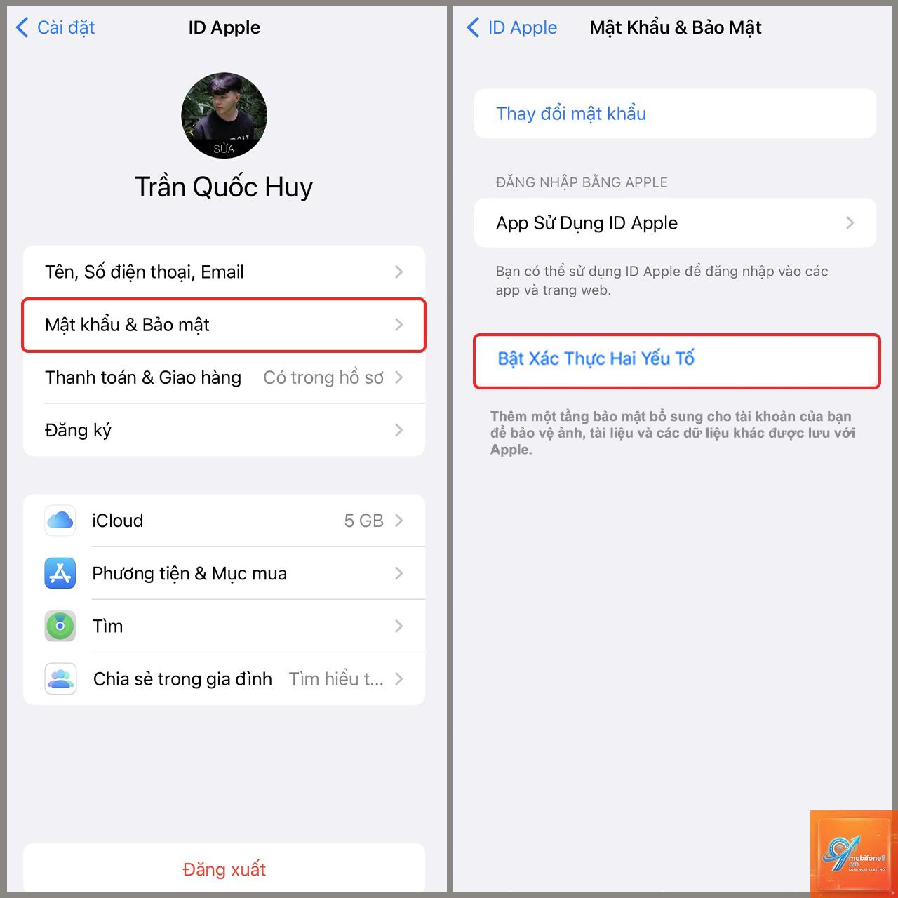 bật xác thực hai yếu tố iCloud - Hình 3