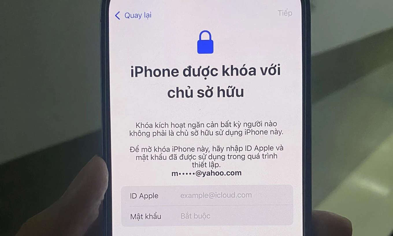 bị khóa iCloud trên iPhone - Hình 2