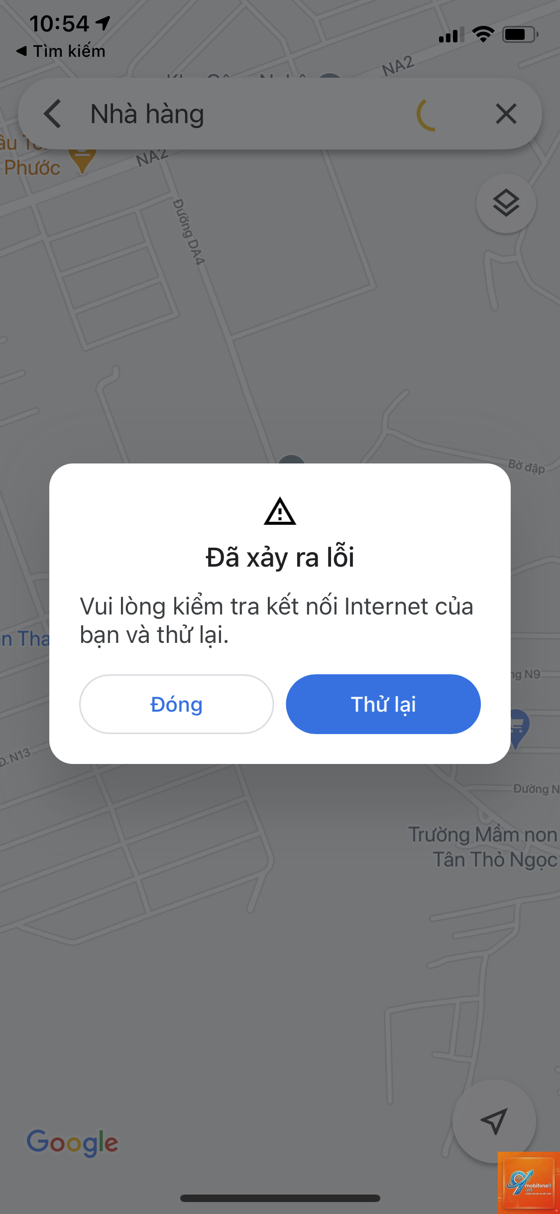 bị lỗi bản đồ trên iPhone - Hình 1