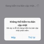 bị lỗi cập nhật iOS
