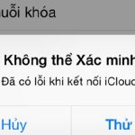 bị lỗi iCloud trên iPhone