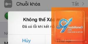 bị lỗi iCloud trên iPhone