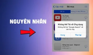 bị lỗi tải ứng dụng trên iPhone