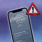 bị lỗi thời tiết trên iPhone