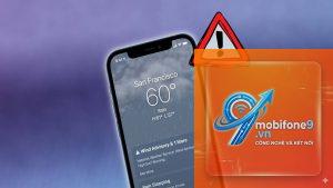 bị lỗi thời tiết trên iPhone