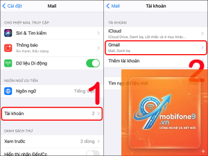 bị mất Gmail trên iPhone