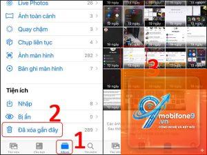 bị mất ảnh trên iPhone