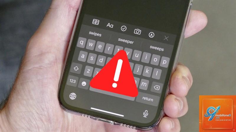 bị mất bàn phím trên iPhone - Hình 1