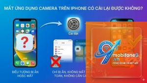 bị mất camera trên iPhone