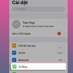 bị mất dữ liệu di động trên iPhone