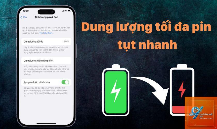 bị tụt pin nhanh trên iPhone - Hình 2