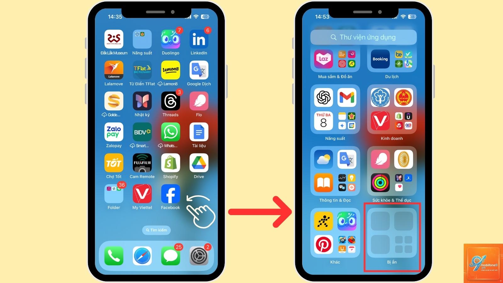 cách ẩn ứng dụng ngân hàng trên iPhone - Hình 3
