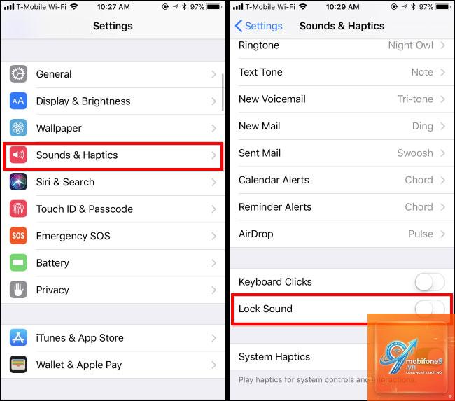 cách bật âm thanh khóa màn hình iphone - Hình 3