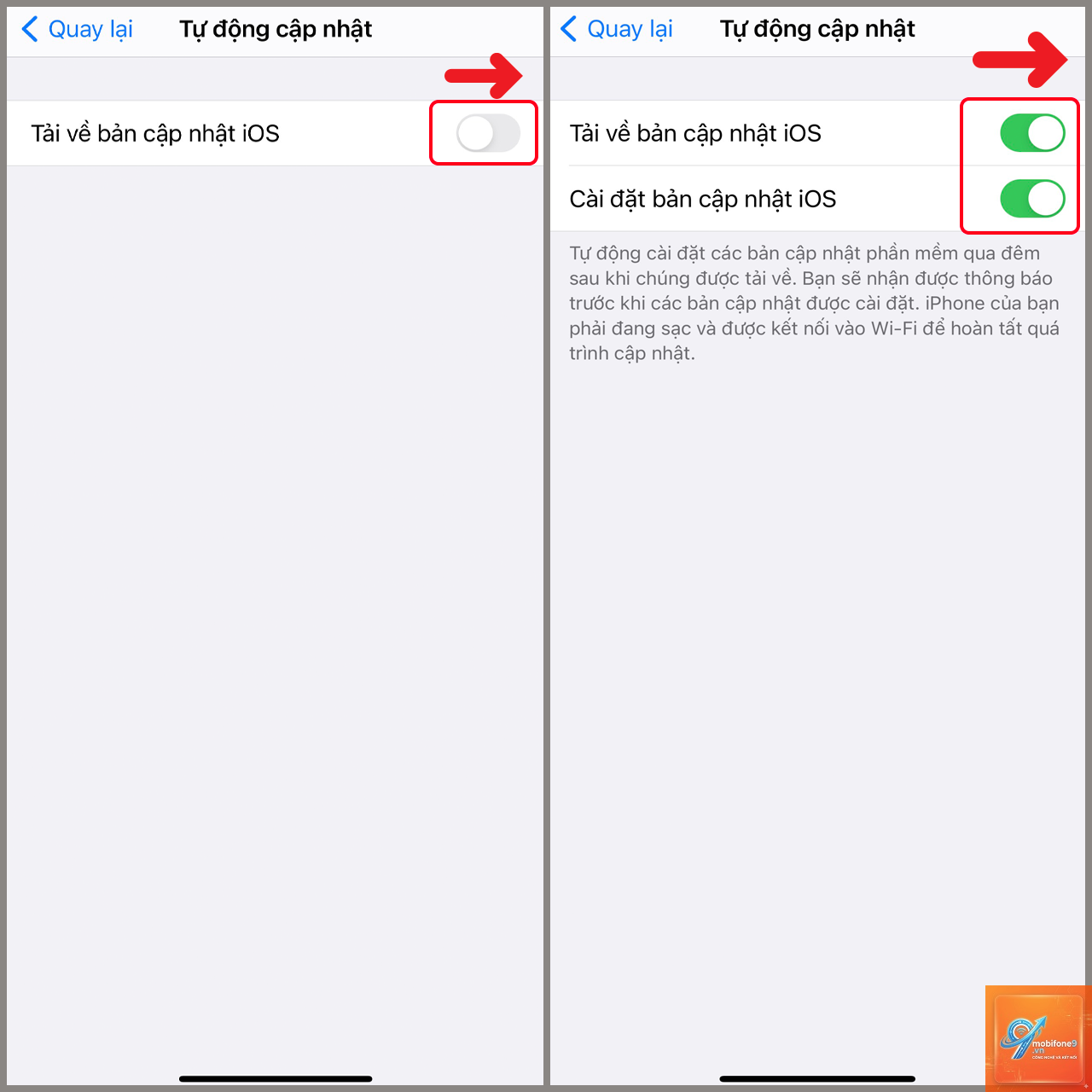cách bật cập nhật tự động ios - Hình 3