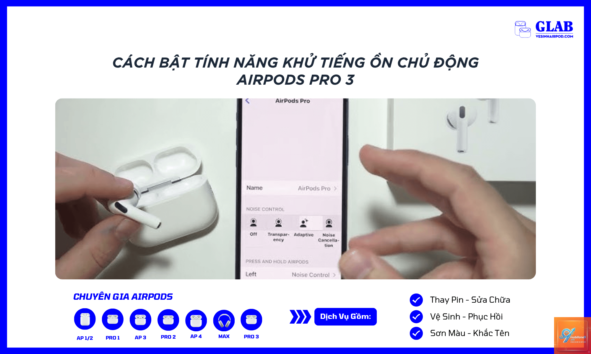 cách bật chống ồn airpods pro - Hình 3
