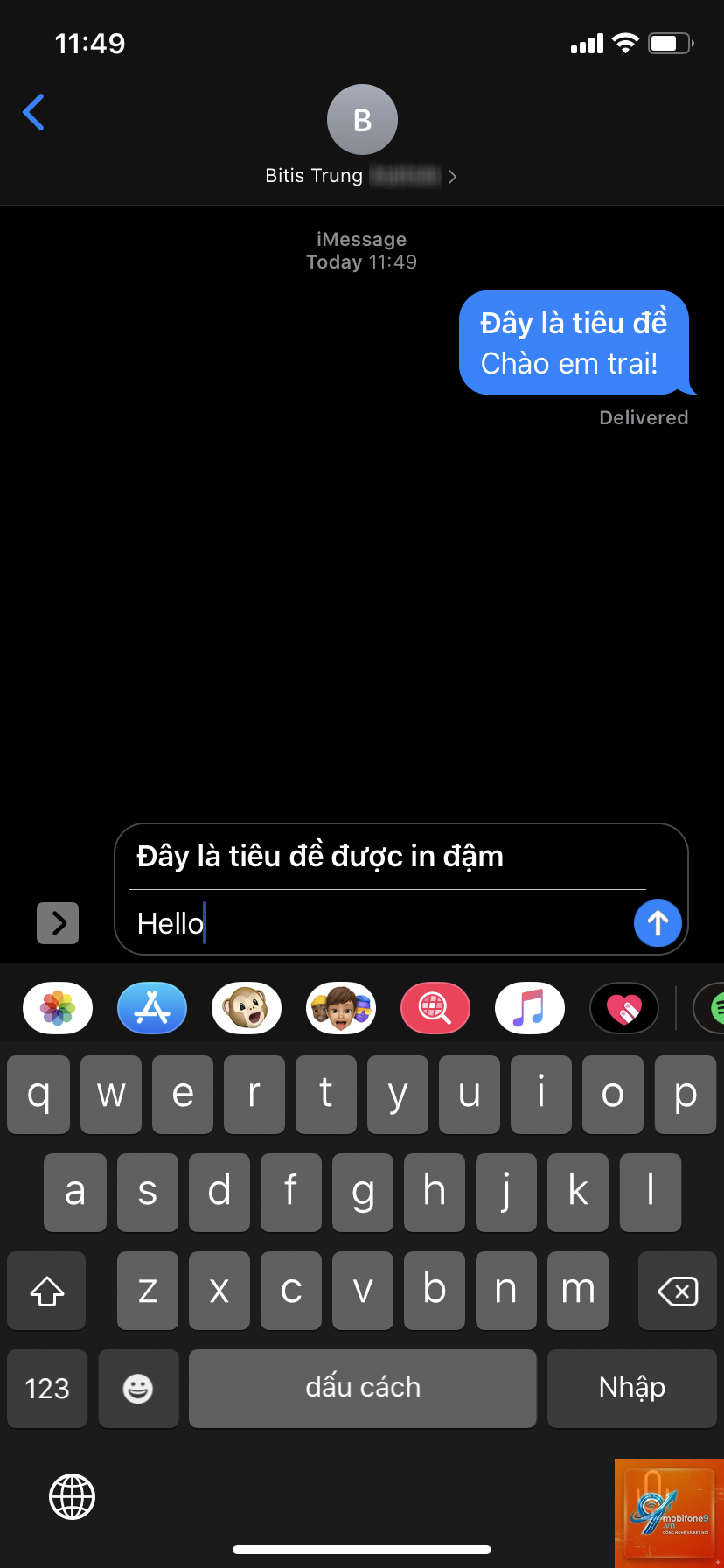 cách bật chữ đậm trên iphone - Hình 2