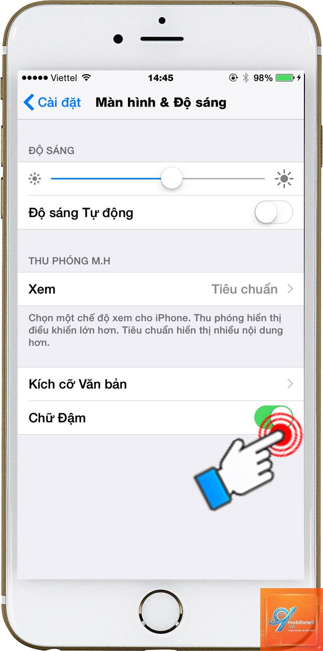 cách bật chữ đậm trên iphone - Hình 5