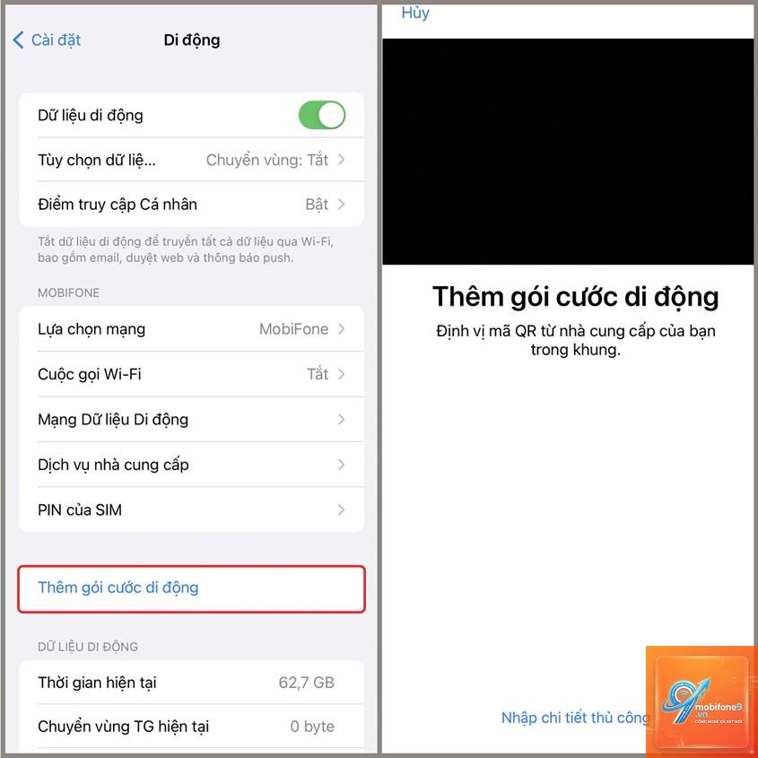 cách bật dữ liệu esim iphone - Hình 5