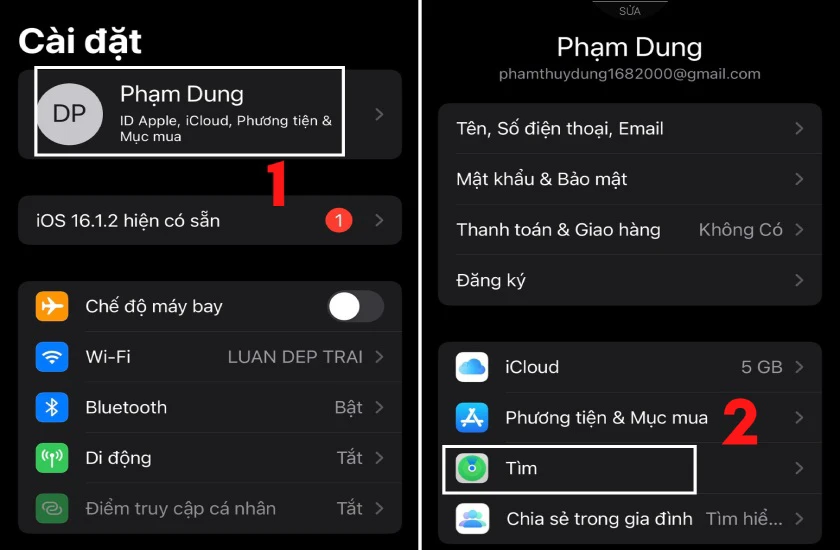 cách bật find my iphone - Hình 4