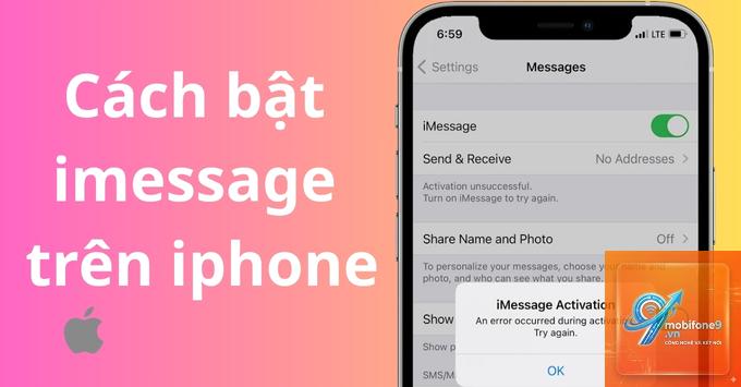 cách bật imessage trên iphone - Hình 4