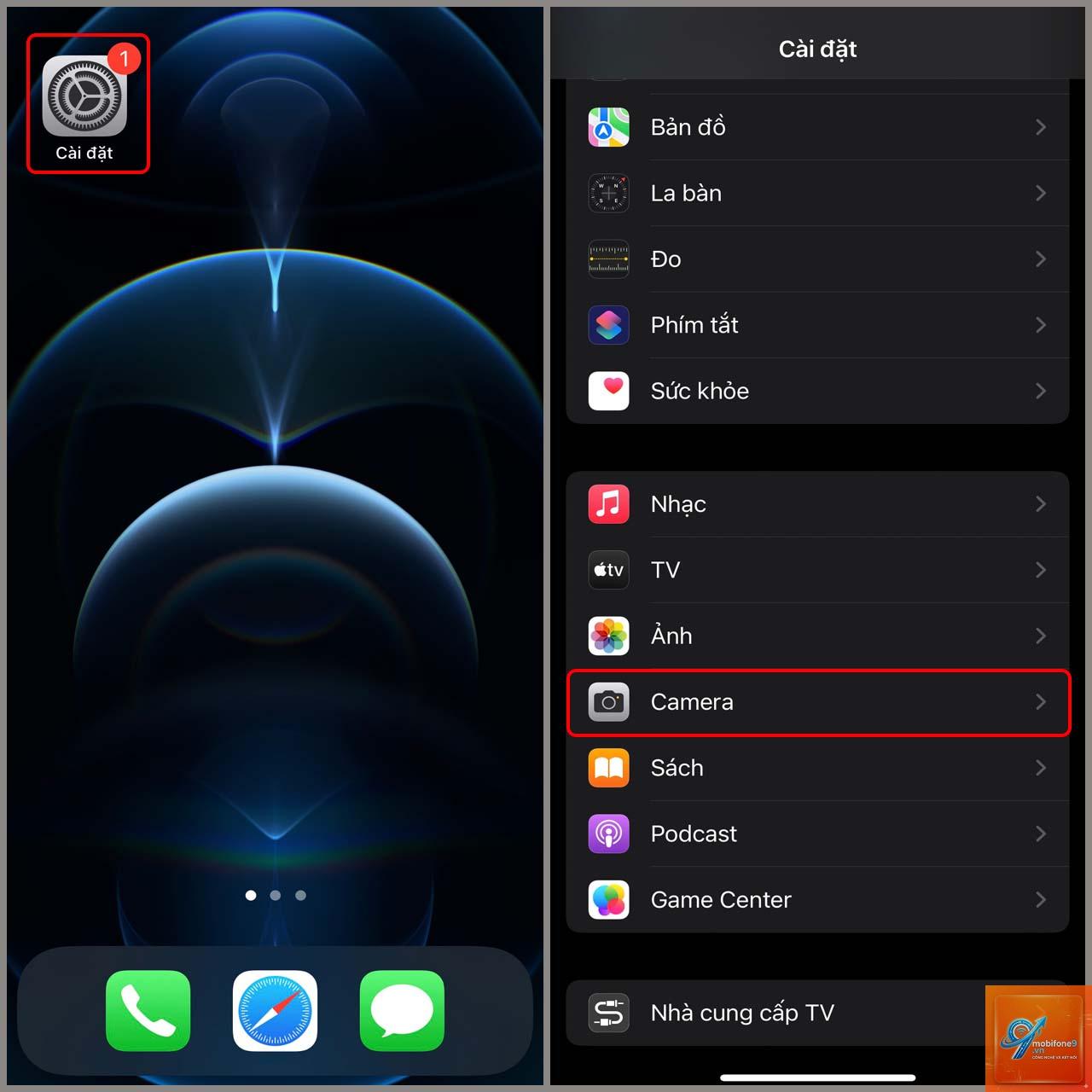 cách bật lưới camera iphone - Hình 5