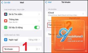 cách cài đặt Mail trên iPhone
