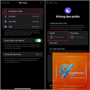 cách cài đặt chế độ tập trung trên iPhone
