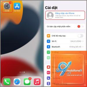 cách cài đặt iCloud trên iPhone