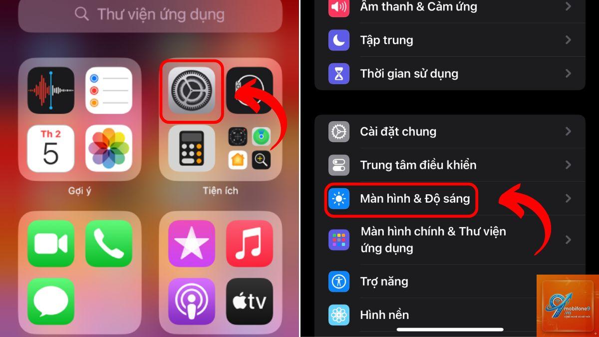 cách cài đặt màn hình trên iPhone - Hình 5