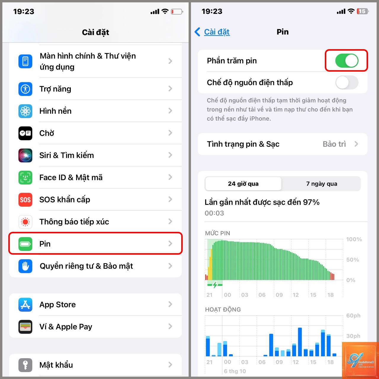 cách cài đặt phần trăm pin trên iPhone - Hình 5