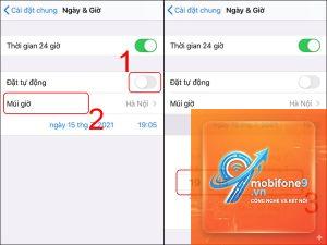 cách cài đặt thời gian trên iPhone