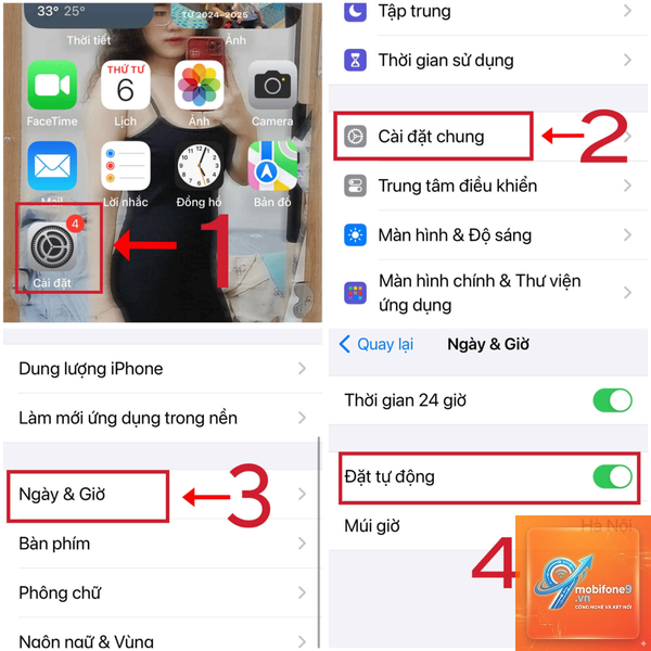 cách cài đặt thời gian trên iPhone - Hình 5