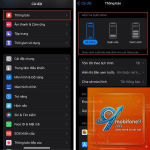 cách cài đặt thông báo trên iPhone