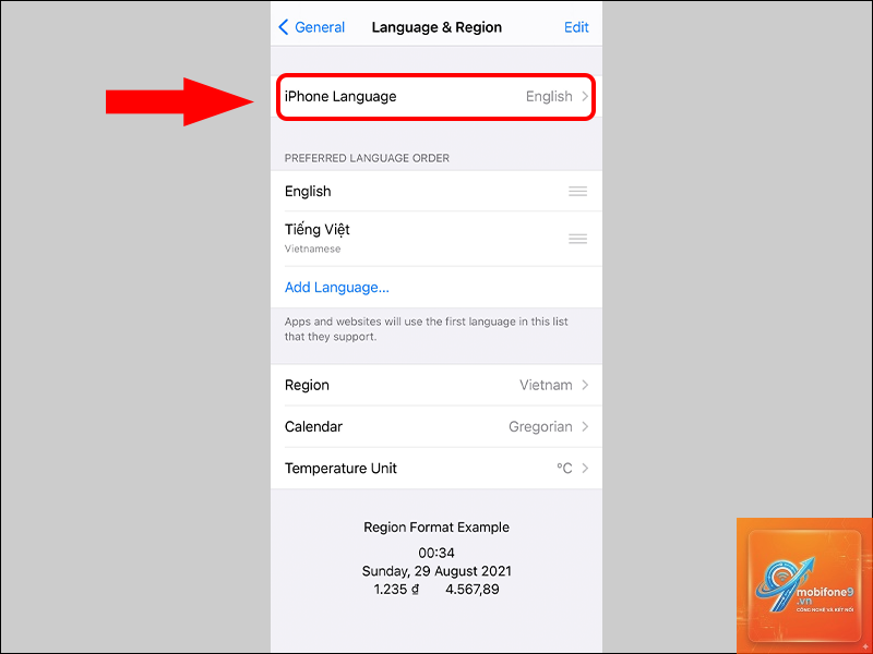 cách cài đặt tiếng Anh trên iPhone - Hình 5