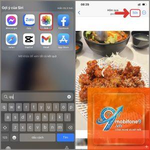 cách cắt ảnh trên iphone