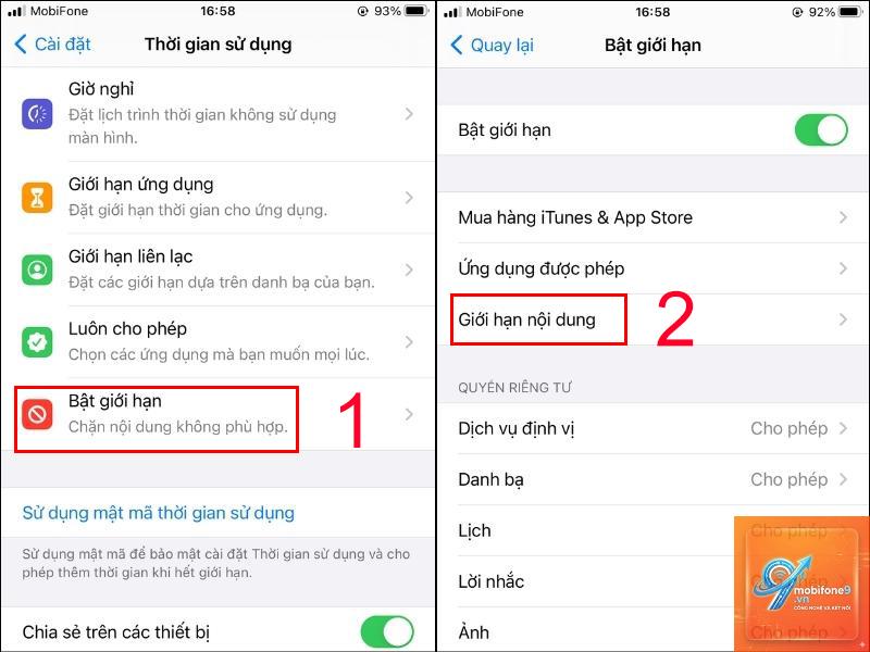 cách chặn nội dung người lớn iphone - Hình 3