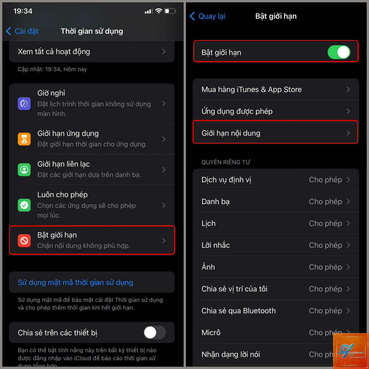 cách chặn nội dung người lớn iphone - Hình 1