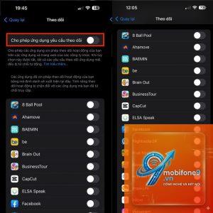 cách chặn ứng dụng theo dõi iphone