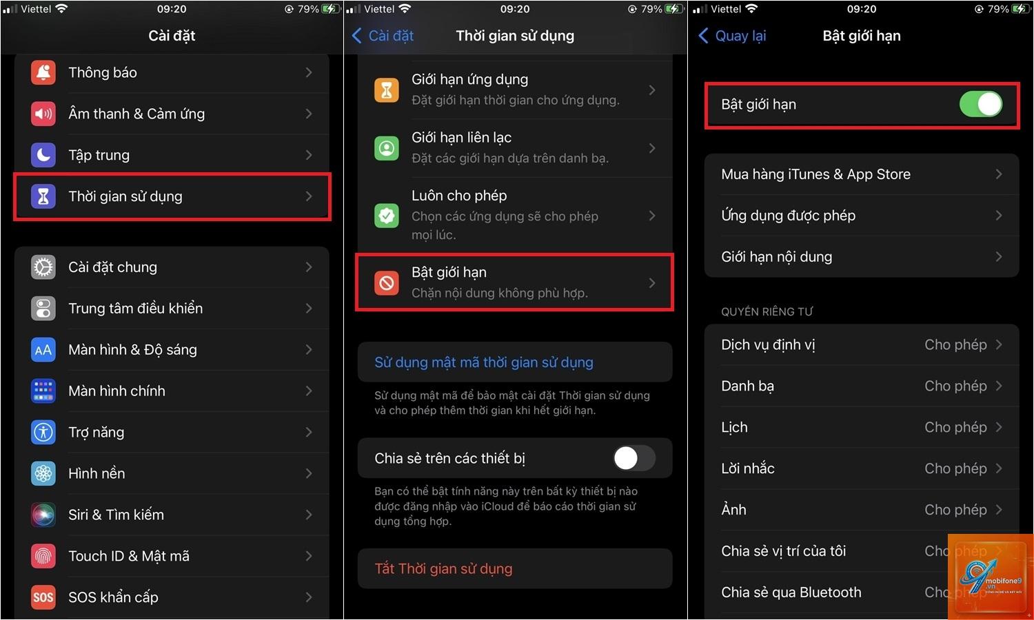 cách chặn web đen trên iphone - Hình 4