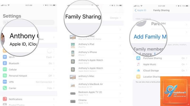 cách chia sẻ icloud qua family sharing - Hình 4