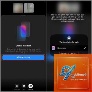 cách chia sẻ màn hình messenger trên iphone
